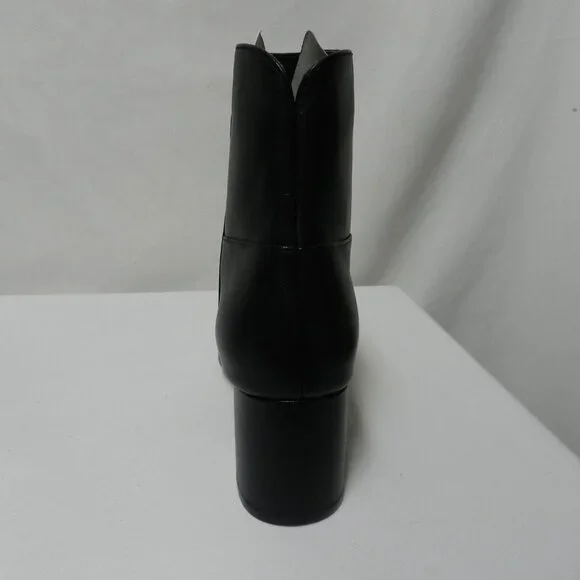 Cole Haan Arden Leather block heel Ankle boots botties black zip NEW Size Sz 9